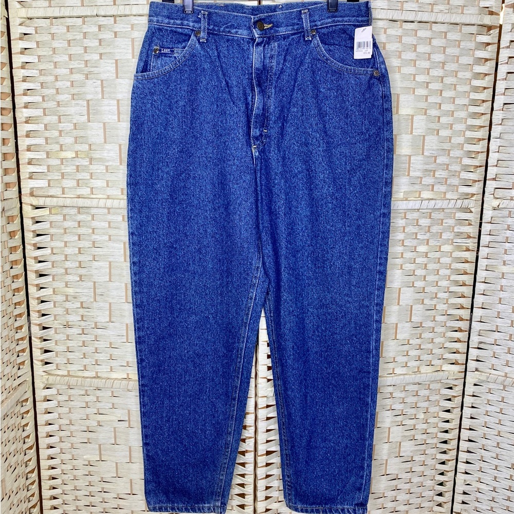 NWT Vintage 90s Lee Jeans Relaxed Fir High Waist Mom Jeans Tapered Leg 16 Petite